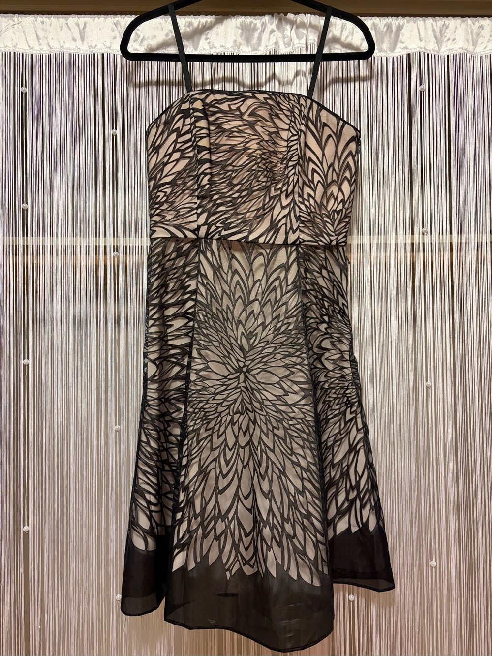 NEW White House Black Market Mesh Floral Dress with Removable Straps
